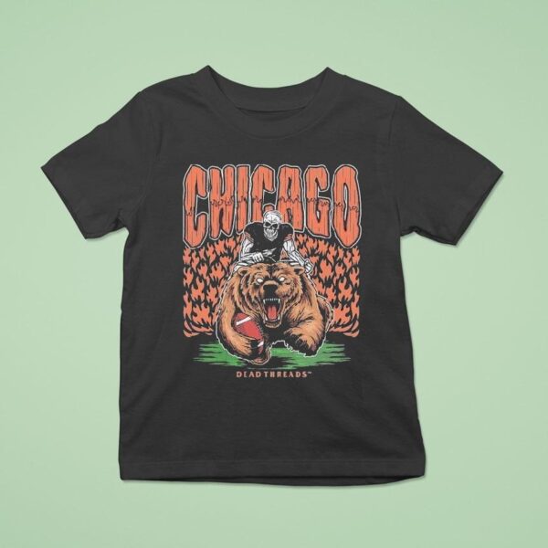 Chicago Bears Dead Threads Skeleton T Shirt