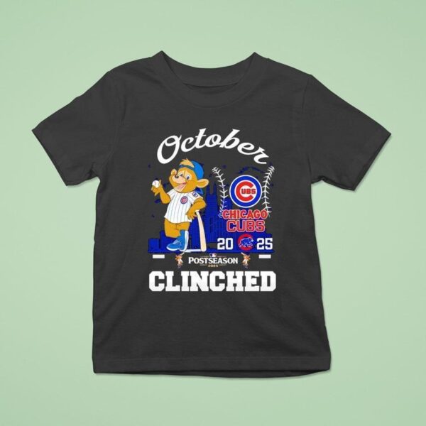 Chicago Cubs October Clinched Post Season T Shirt