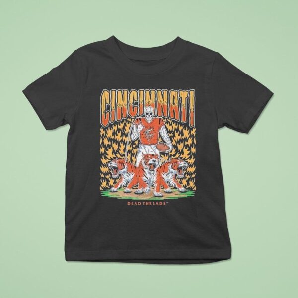 Cincinnati Bengals Dead Threads Skeleton T Shirt