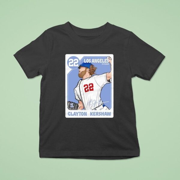Clayton Kershaw Los Angeles Dodgers Signature T Shirt