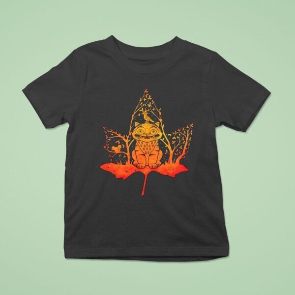 Derpy Tiger And Sussy From Kpop Demon Hunters In A Fall Leaf Design T Shirt