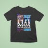 Detroit City Skyline Legends Walking Across Detroit Tigers And Detroit Lions Signatures T Shirt