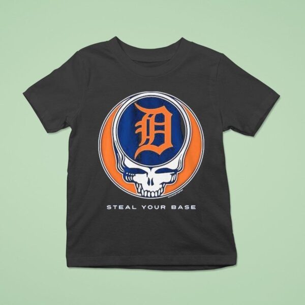 Detroit Tigers Grateful Dead Steal Your Base T Shirt
