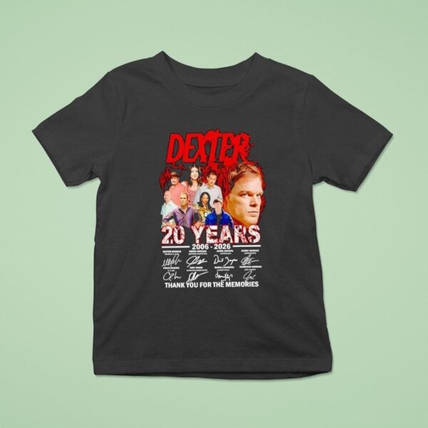 Dexter Years Thank You For The Memories Signatures T Shirt