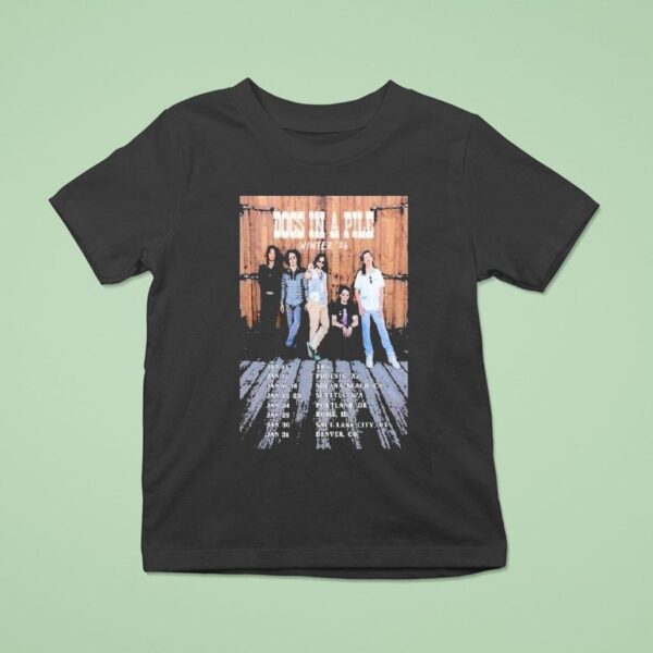 Dogs In A Pile Winter Tour Dates T Shirt