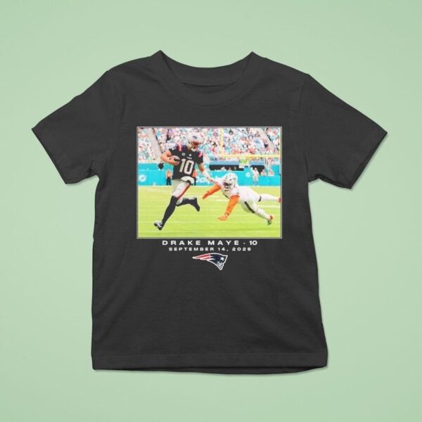 Drake Maye New England Patriots Nfl Flash Features Week September T Shirt
