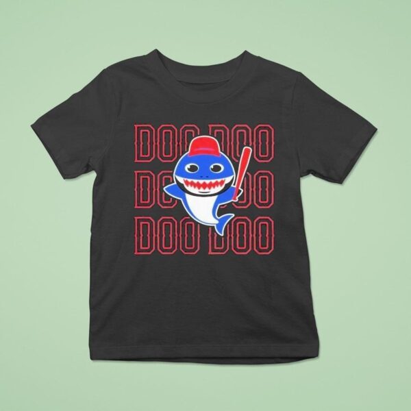Elvis Andrus Wearing Texas Rangers Shark Doo Doo T Shirt