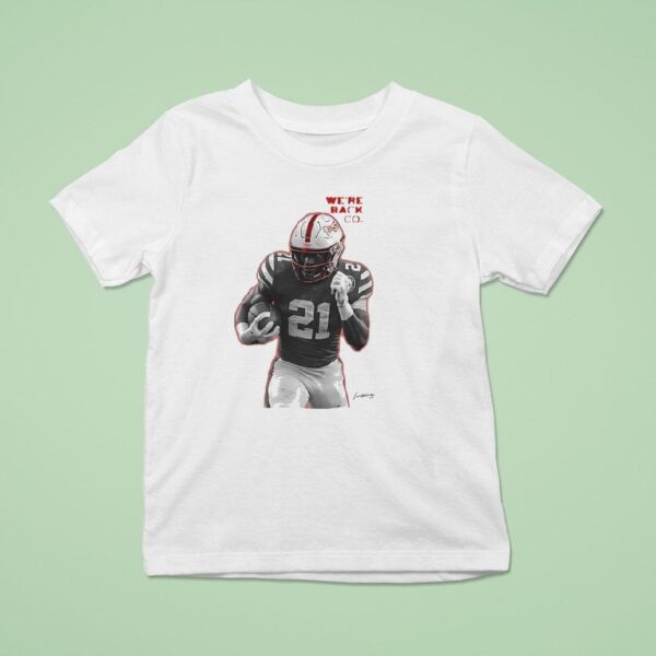 Emmett Johnson We Re Back Co Nebraska Cornhuskers Football T Shirt