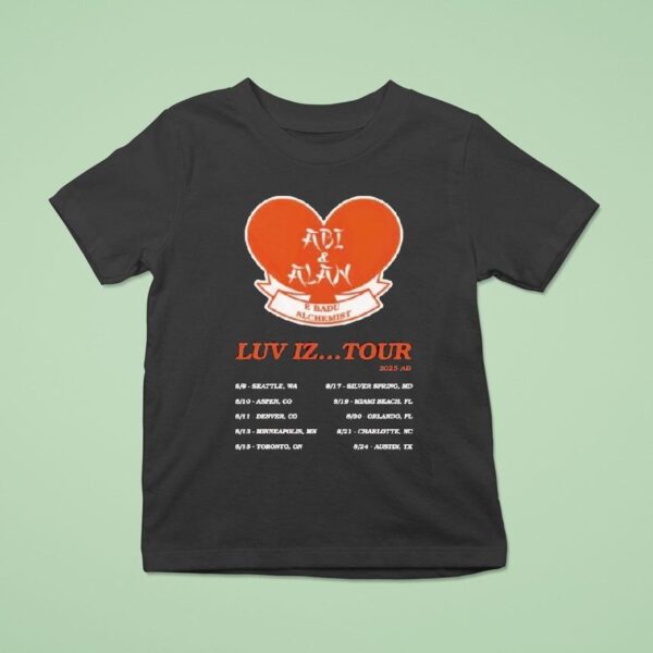 Erykah Badu Abi Alan Luv Iz Tour I Was There T Shirt