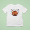 Halloween Pumpkin Greeting Ghosts Boo Funny T Shirt
