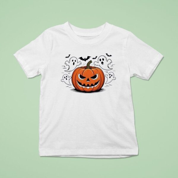 Halloween Pumpkin Greeting Ghosts Boo Funny T Shirt