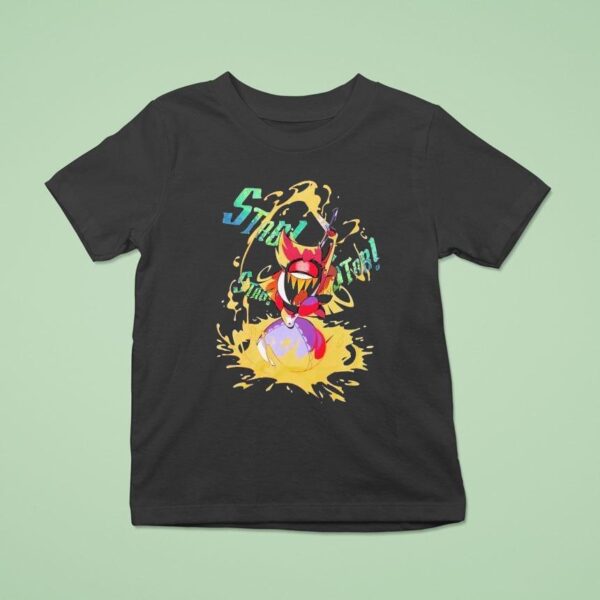 Hazbin Hotel Niffty Gold Glitter T Shirt