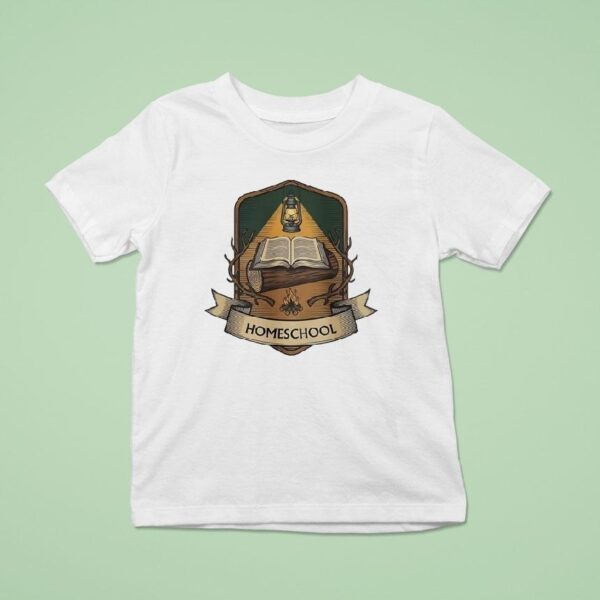Homeschool Book Oil Lamp T Shirt
