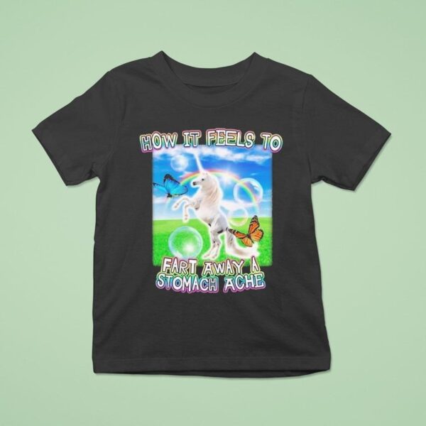 How It Feels To Fart Away A Stomach Ache Horse T Shirt