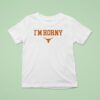 I M Horny Texas Longhorns Logo T Shirt
