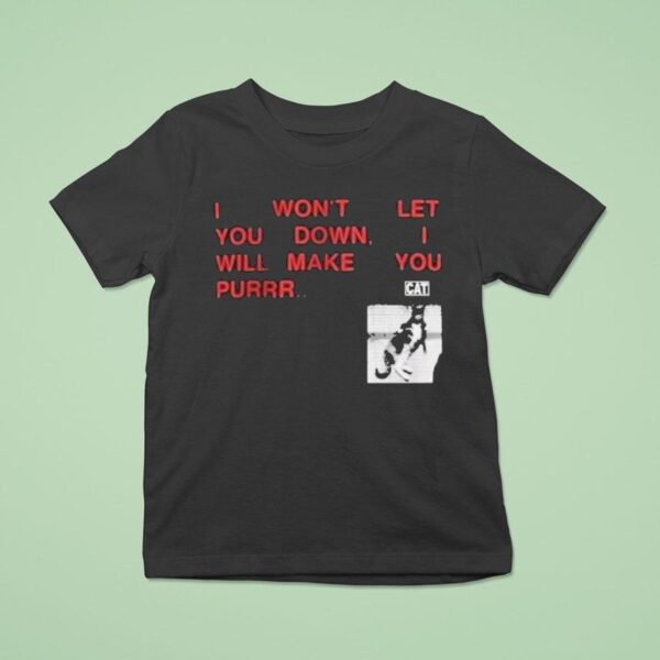 I Won T Let You Down I Will Make You Purr Ca T Shirt