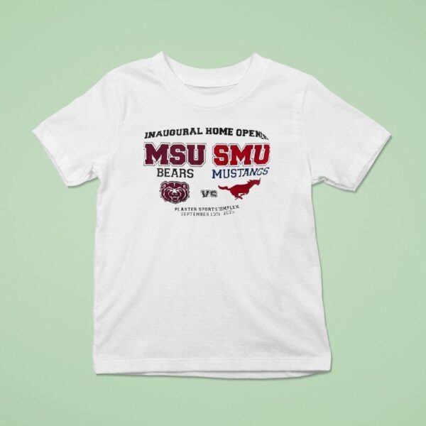 Inaugural Home Opener Missouri State Bears Vs Smu Mustangs T Shirt