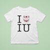 Indiana Hoosiers I Heart Iu Bison T Shirt