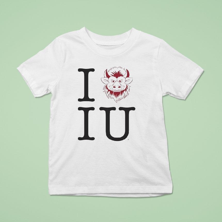 Indiana Hoosiers I Heart Iu Bison T Shirt Indiana Hoosiers I Heart Iu Bison T Shirt