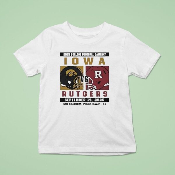 Iowa Hawkeyes Vs Rutgers Scarlet Knights Football College Football Gameday T Shirt