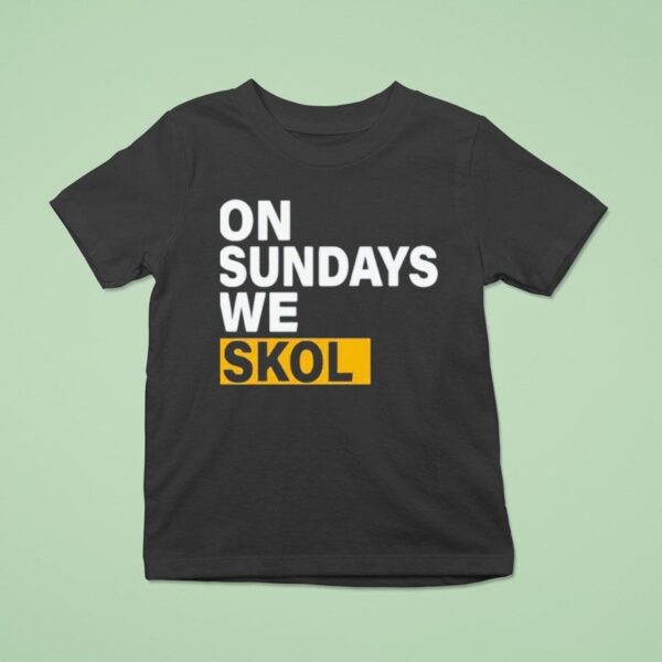 J J Mccarthy On Sundays We Skol T Shirt