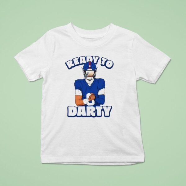 Jaxson Dart Ready To Darty New York Giants T Shirt