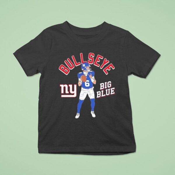 Jaxson Darto Bullseye Big Blue New York Giants T Shirt