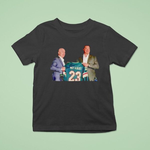 John Hynes Coach Not A Bust Marco Rossi Minnesota Wild Hockey T Shirt