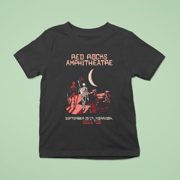 Johnny Blue Skies Tour Red Rocks Skeletons T Shirt