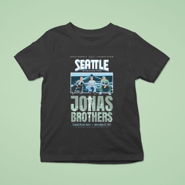 Jonas Brothers Seattle Washington Climate Pledge Arena Tour T Shirt