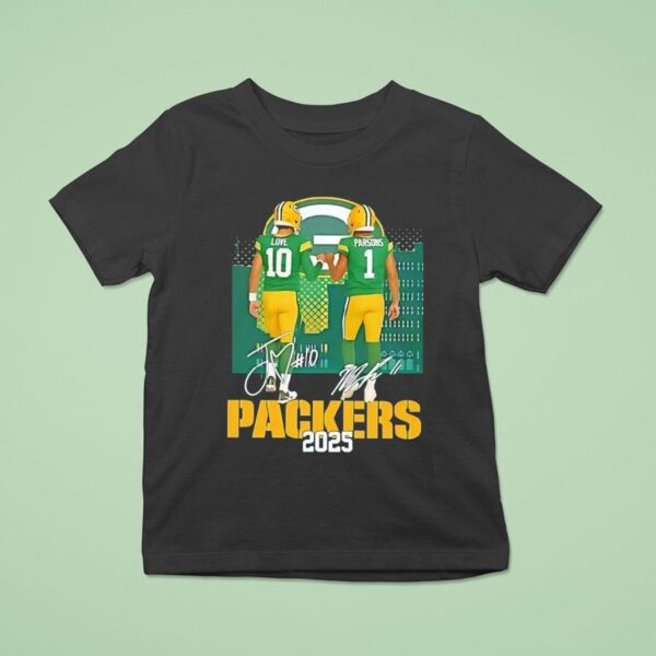 Jordan Love And Micah Parsons Green Bay Packers Signatures T Shirt