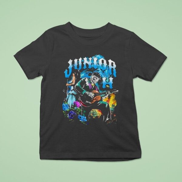 Junior H X Warren Lotas Skeleton Guitar T Shirt