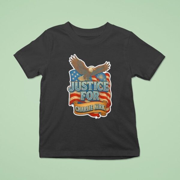Justice For Charlie Kirk Eagle American T Shirt