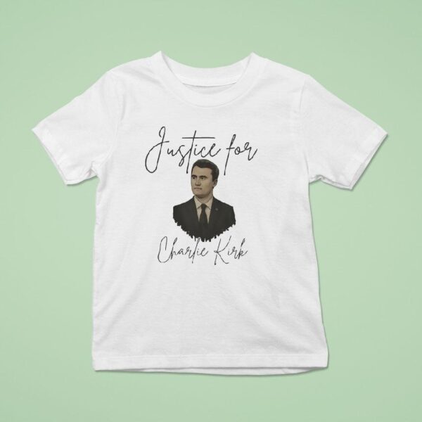 Justice For Charlie Kirk Portrai T Shirt