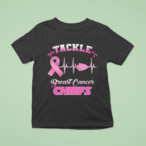 Kansas City Chiefs Tackle Breast Cancer Heartbea T Shirt