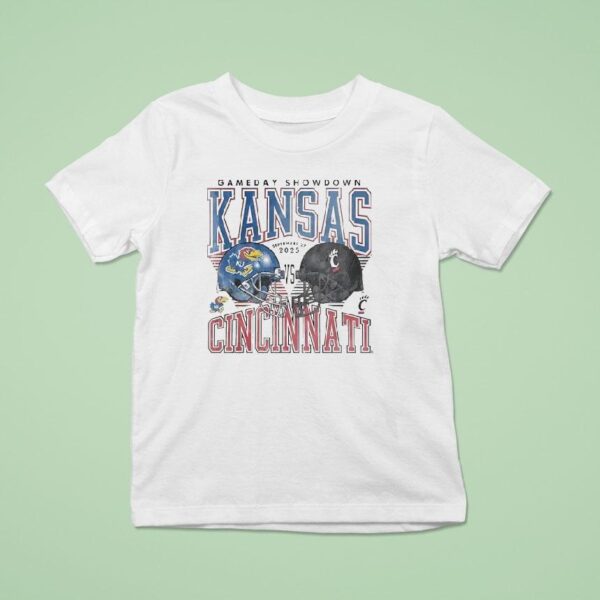 Kansas Jayhawks Vs Cincinnati Bearcats Football Helmet T Shirt