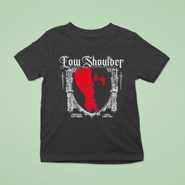 Kerin Cunningham Low Shoulder Through The Trees I Will Find You T Shirt