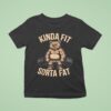 Kinda Fit Sorta Fat Gym Bear Weightlifting T Shirt
