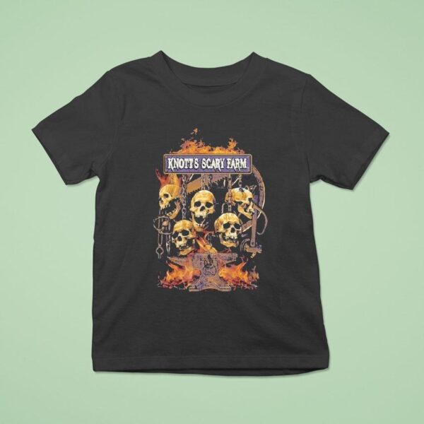Knott S Scary Farm Hanging Skulls T Shirt