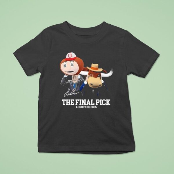 Lee Corso The Final Pick August Signature T Shirt