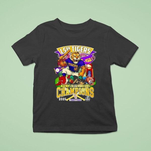 Lsu Tigers Mascot Ncaa Men S College World Series Champions T Shirt
