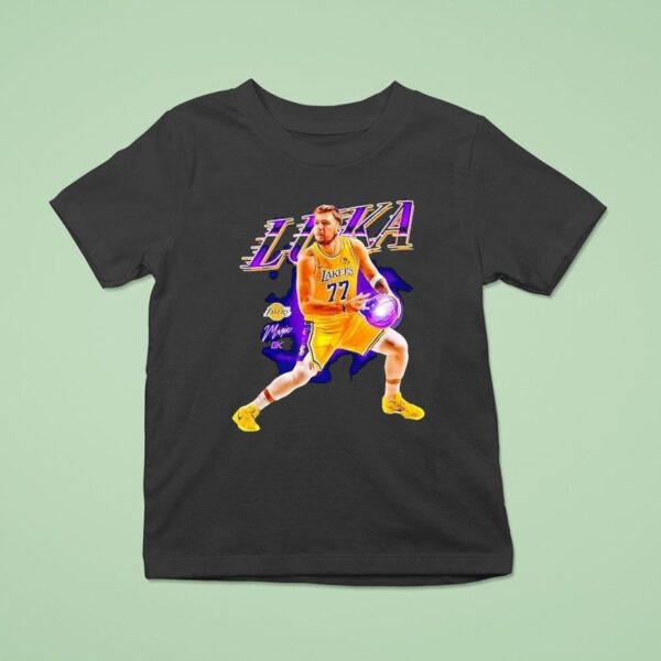 Luka Doncic Los Angeles Lakers Basketball Signature Graphic T Shirt