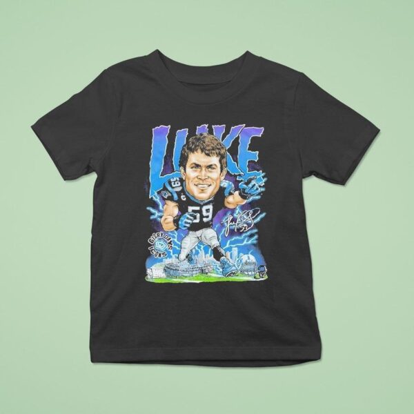 Luke Kuechly X Glory Days Apparel Icons Carolina Panthers T Shirt