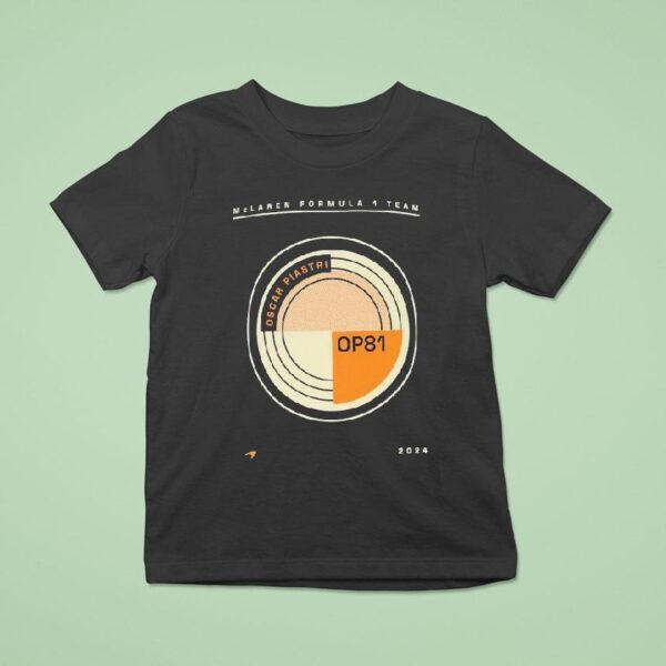 Mclaren Formula Team Oscar Piastri Circular T Shirt
