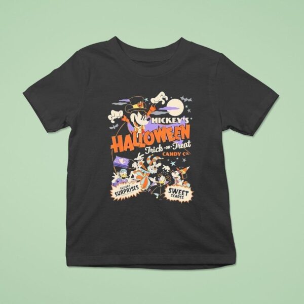 Mickey S Halloween Trick Or Treat Candy Co T Shirt