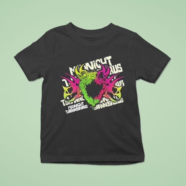 Midnight Tyrannosaurus Neon T Shirt
