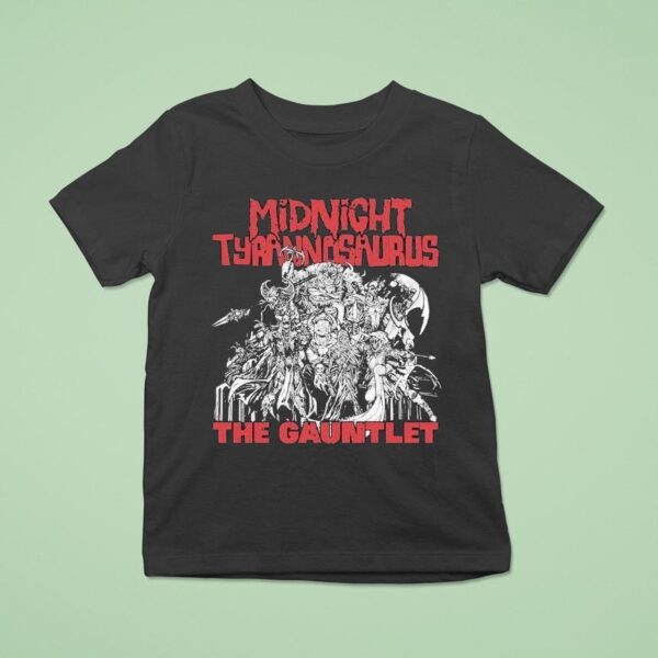 Midnight Tyrannosaurus The Gauntle T Shirt