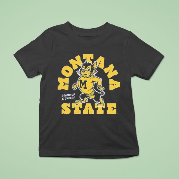 Montana State Bobcats Stand Up And Cheer Masco T Shirt