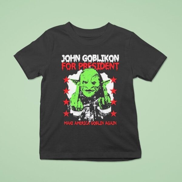 Nekrogoblikon John Goblikon For President Make America Goblin Again Middle Fingers T Shirt