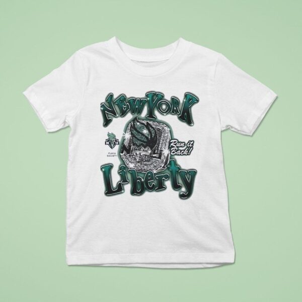 New York Liberty Run It Back Ring Championship T Shirt